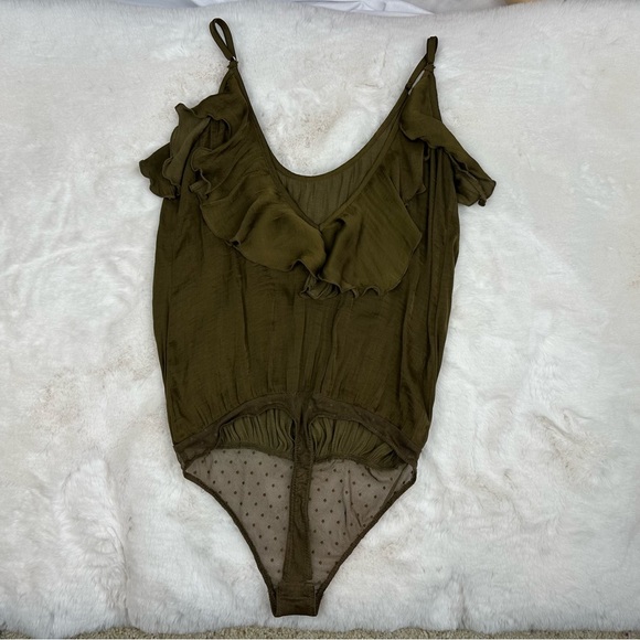 Free People Not Tired Olive Green Bodysuit - Picture 8 of 12